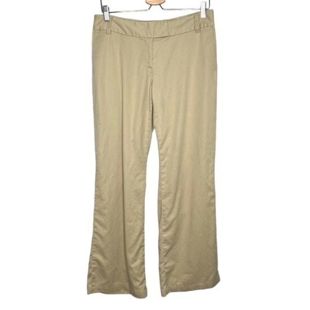 J. Jill Womens Tencel & Hemp Blend Mid Rise Bootcut Khaki Pants Size 8